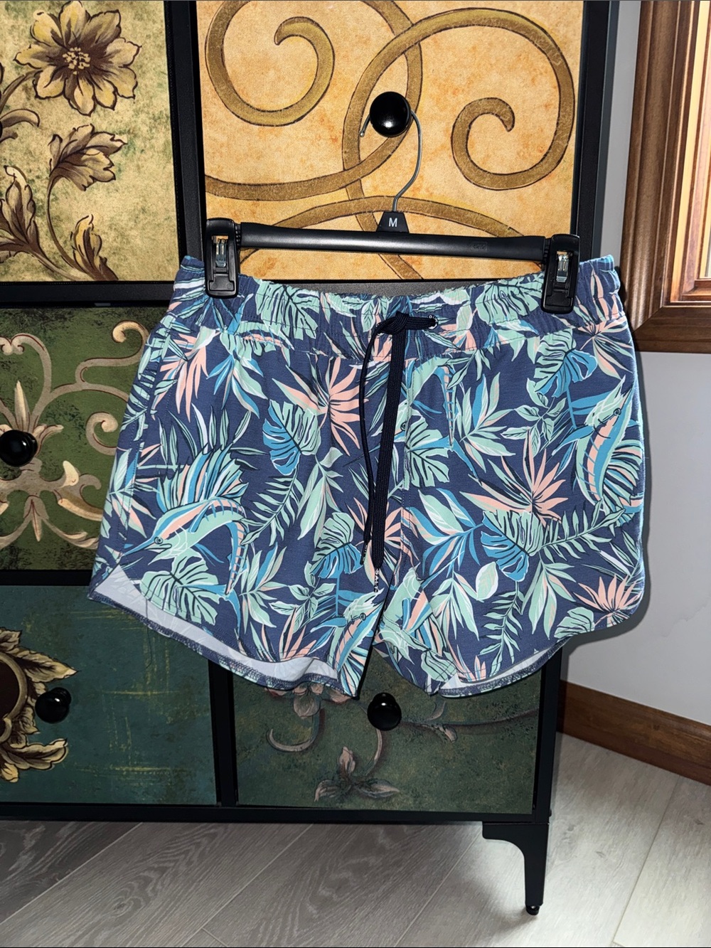 Salt Life Mint Long Sleeve Sun Shirt with Navy Tropical Print Shorts - Picture 15 of 15